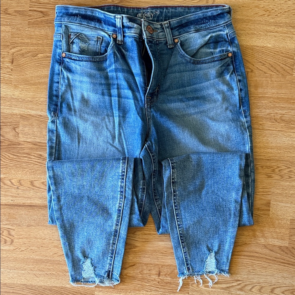 Edgely High Rise Super Skinny Distressed Women's Jeans Size 14 Regular - Picture 4 of 8